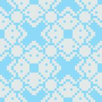 a pixel pattern with blue and white squares vector