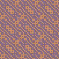 a pattern with squares and triangles in purple and orange vector