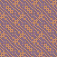 a pattern with squares and triangles in purple and orange vector