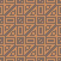 a pattern with squares and squares in orange and brown vector