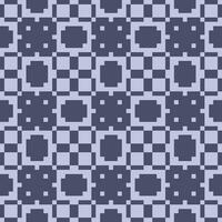 un pixelado modelo con cuadrícula en púrpura y azul vector