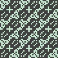 a pixel pattern with squares and crosses vector