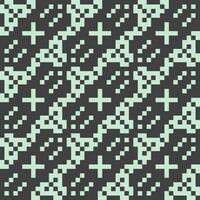 a pixel pattern with squares and crosses vector