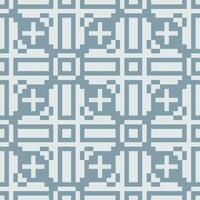 a pixel pattern with squares and crosses vector