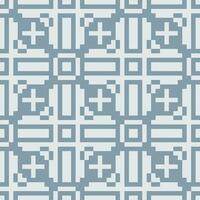 a pixel pattern with squares and crosses vector