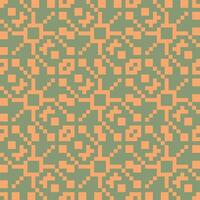 an orange and green pattern with squares vector