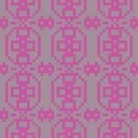 a pixel pattern in pink and gray vector