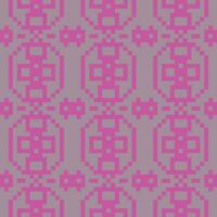 a pixel pattern in pink and gray vector