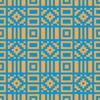 a blue and orange pattern with squares vector