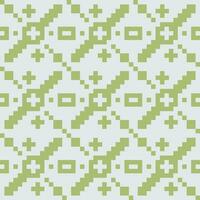 a pixel pattern with green squares on a white background vector