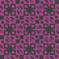 un pixelado modelo con cuadrícula en púrpura y negro vector