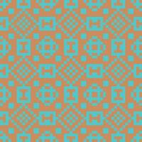 a pattern with squares and squares on a brown background vector
