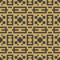 a pattern with squares and squares on a brown background vector