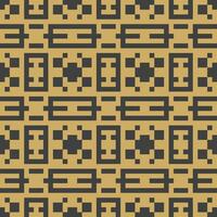 a pattern with squares and squares on a brown background vector