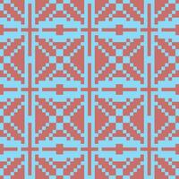 a blue and red geometric pattern vector
