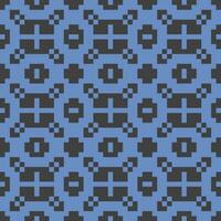 a blue and black pattern with squares vector