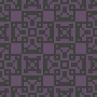 un pixelado modelo en púrpura y negro vector