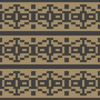a pattern with geometric shapes in brown and black vector