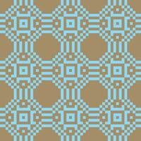 a blue and brown pattern with squares vector