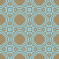 a blue and brown pattern with squares vector