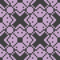 a pixel pattern with purple and black squares vector