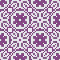 a pixel pattern in purple and white vector