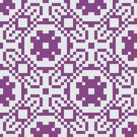 a pixel pattern in purple and white vector