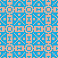 a blue and orange pattern with squares vector