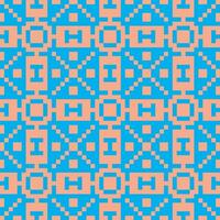 a blue and orange pattern with squares vector