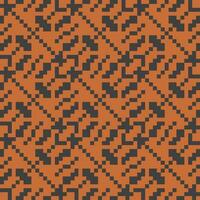 a pixel pattern in orange and black vector