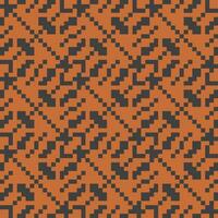 a pixel pattern in orange and black vector