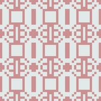 a pixel art pattern with squares and circles vector