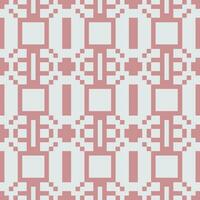 a pixel art pattern with squares and circles vector