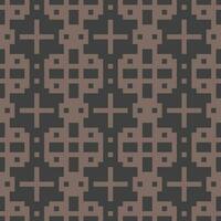 a pattern with squares and crosses on a black background vector