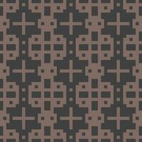 a pattern with squares and crosses on a black background vector