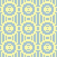 a blue and yellow geometric pattern vector