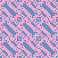 a pixel pattern in pink and blue vector