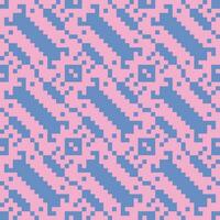 a pixel pattern in pink and blue vector