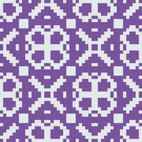 a pixel pattern in purple and white vector