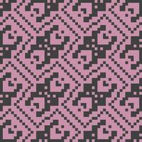 a pink and black pixel pattern vector