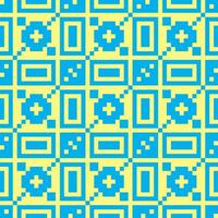 a pixel pattern with squares and squares vector