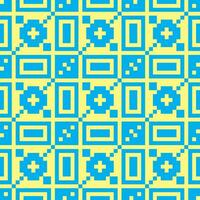 a pixel pattern with squares and squares vector