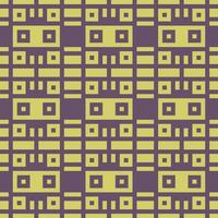 a pattern with squares and squares on a purple background vector