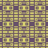 a pattern with squares and squares on a purple background vector