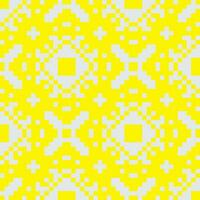 a yellow and white pixel pattern vector