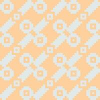an orange and white geometric pattern with a cross on it vector