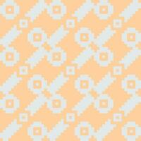 an orange and white geometric pattern with a cross on it vector