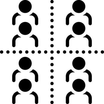 solid icon for segment vector