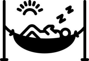 solid icon for relax vector