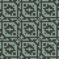 a pixel pattern in green and black vector